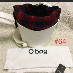 SOLD❌New! O Bag white, red, black plaid drawstring